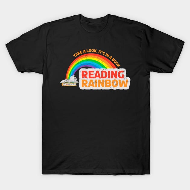 Reading Rainbow Take A Look It's In A Book Vintage T-Shirt by ItuPagi